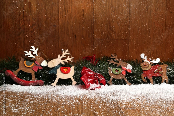 Fototapeta renne di natale