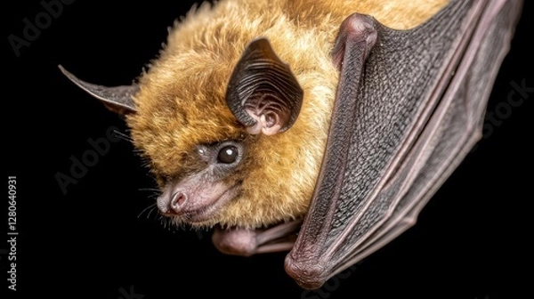 Fototapeta Bats in flight darkened environment wildlife photography close-up view unique animal behavior for nature enthusiasts