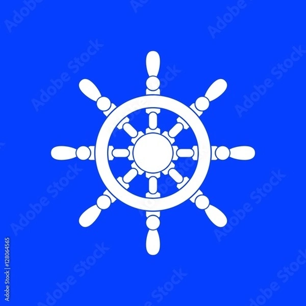 Obraz Vector rudder icon