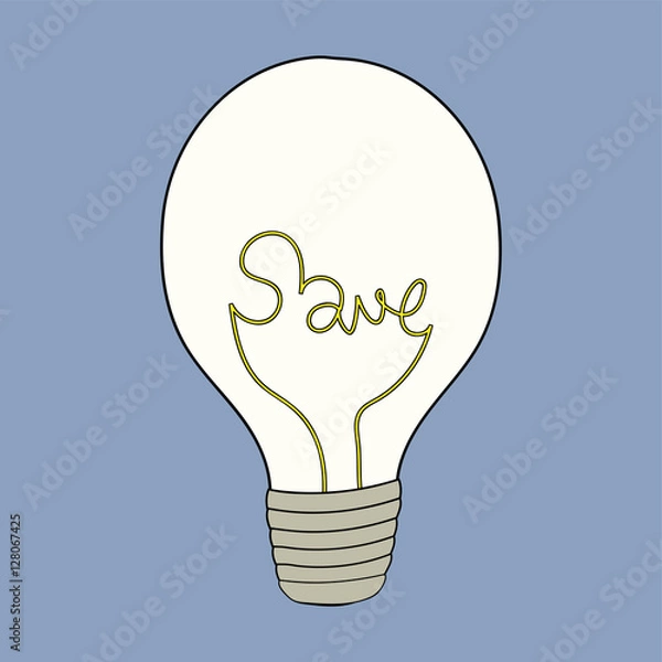 Obraz Saving Energy Light Bulb