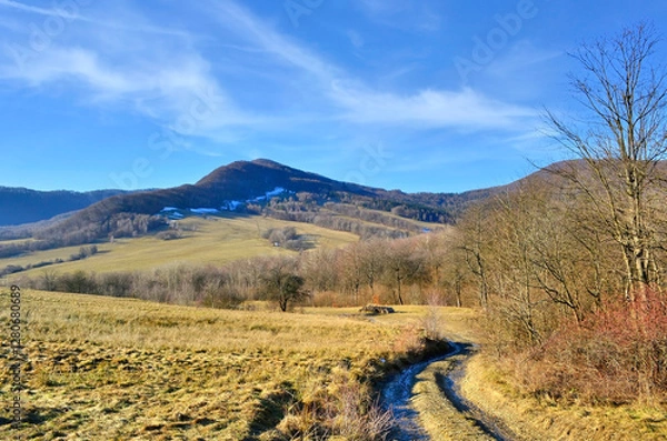 Obraz The early spring mountain view, Low Beskids