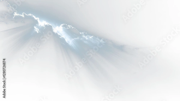 Obraz a dark sky with clouds and sunbeams