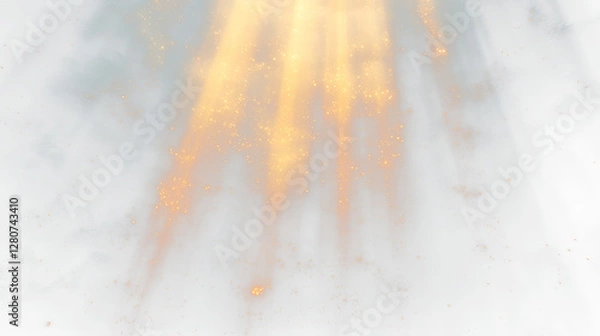 Obraz a bright light shining through the clouds