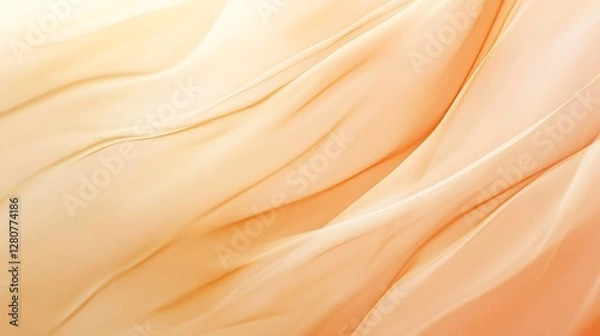 Fototapeta Abstract Draped Peach Colored Fabric Texture