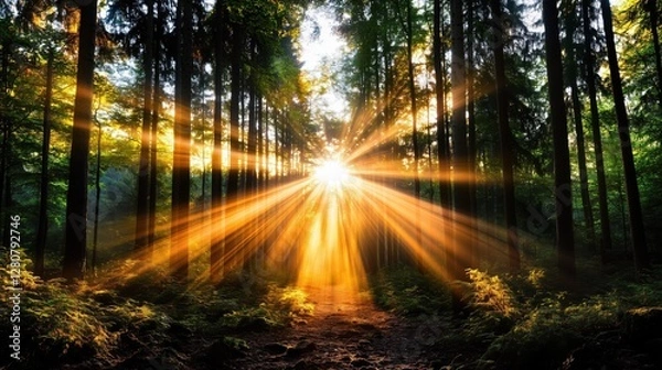 Fototapeta Mixed Perspectives Forest Dawn