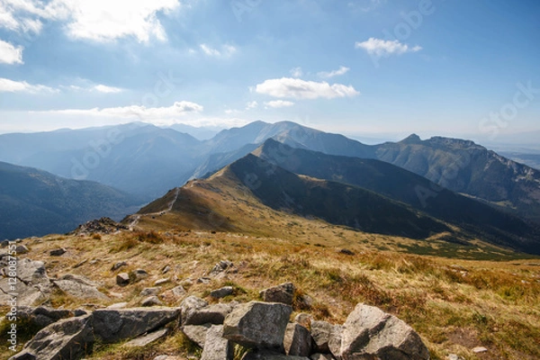 Obraz Tatry. Poland and Slovakia boundary, autumn landskapes.