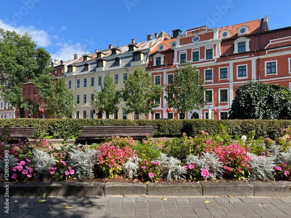 Fototapeta Architecture  in the streets of Riga
