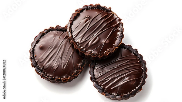 Fototapeta chocolate candy isolated on white