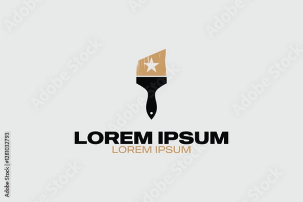 Fototapeta Painting Services Logo vector image template