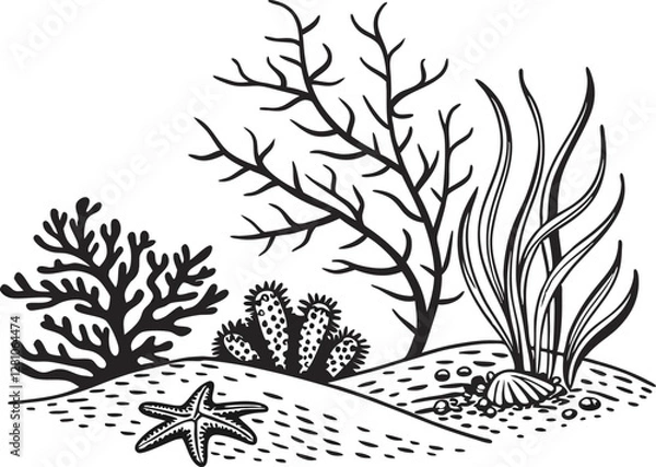 Obraz Angelfish in Coral Reef 