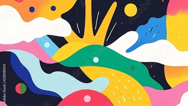 Obraz Colorful Abstract Landscape