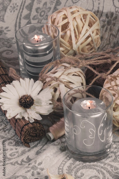 Obraz Натюрморт со свечами