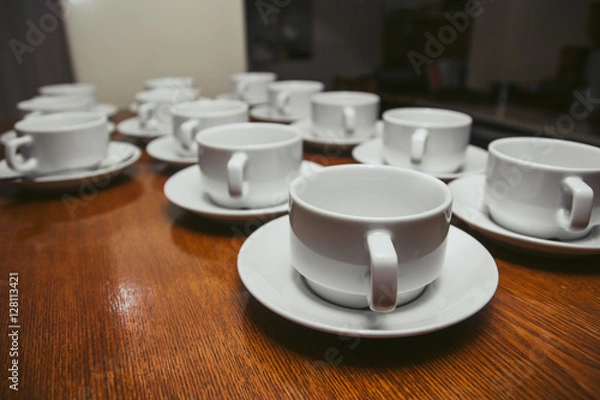 Obraz Чашки на барной стойке