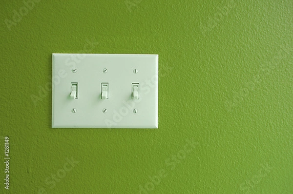 Obraz light switch green