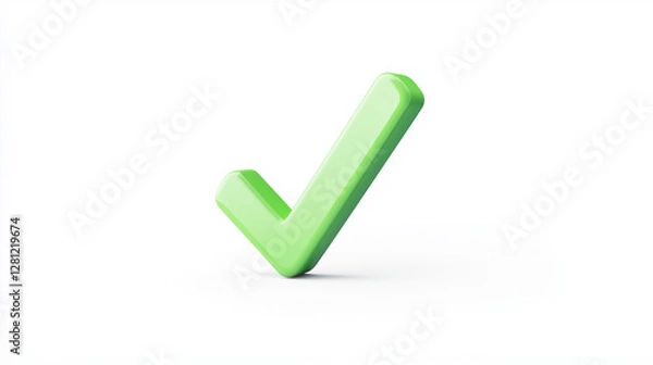 Obraz green check mark
