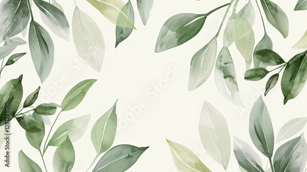 Fototapeta Watercolor Vegetable Vector Pattern for Print and Web Design