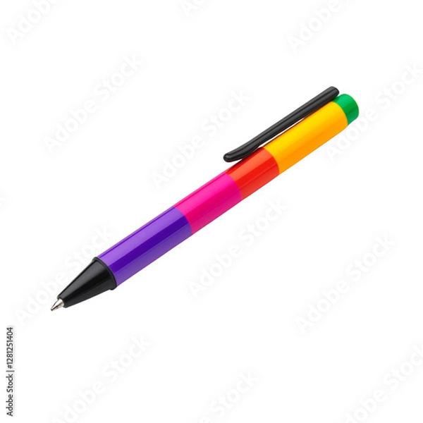 Fototapeta Colorful pen with multiple ink choices.