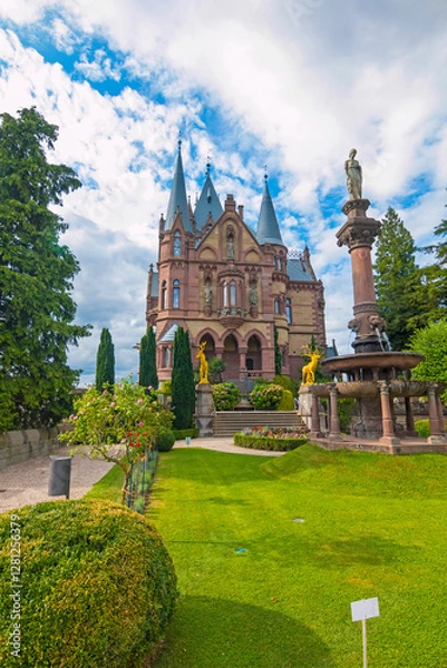 Fototapeta Drachenburg Castle is a private villa styled as a palace and constructed in the late 19th century