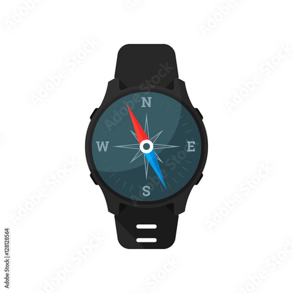 Fototapeta Smart Watch Compass. Vector icons