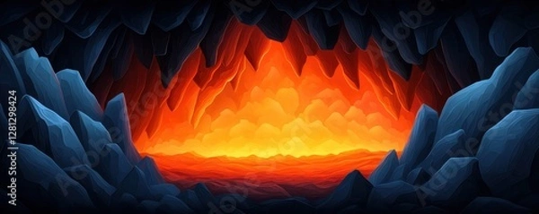 Obraz fire in the night