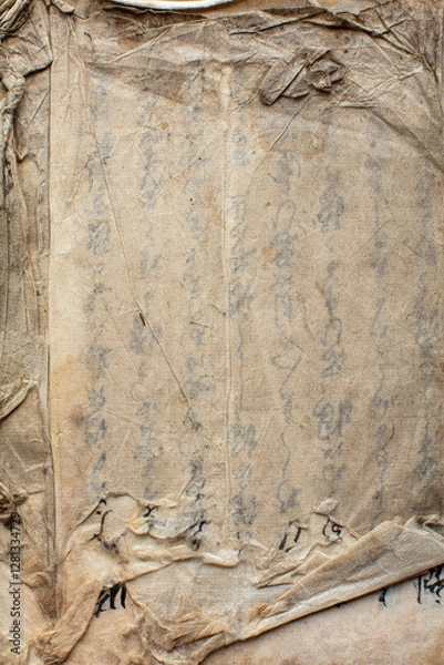 Obraz Ancient Paper with Inked Text