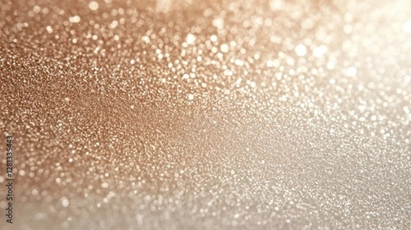 Fototapeta Bright grainy beige foil with textured yellowish brown tones creates an inviting sparkle.