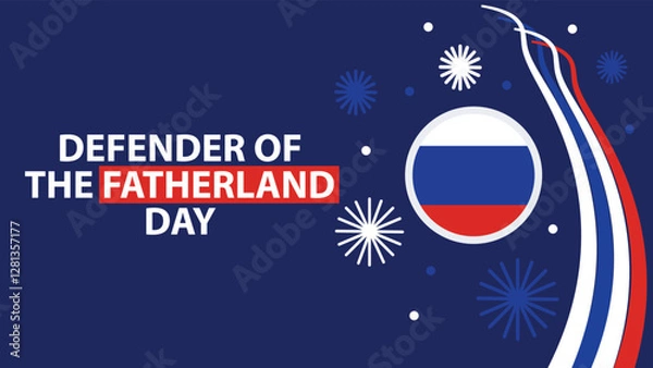 Obraz Defender of the Fatherland Day vector web banner design