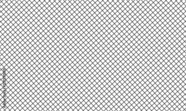 Fototapeta Seamless Crosshatch Grid Pattern in Black and White – A Minimalist Geometric Texture for Modern Design and Aesthetic Backgrounds