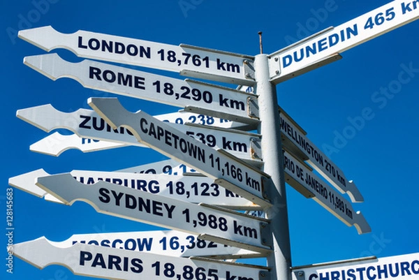 Fototapeta Entfernungen