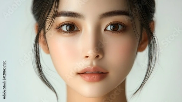 Obraz 清楚できれいな女性のお顔