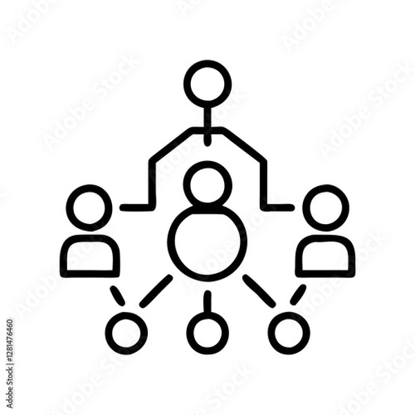 Fototapeta Circle Group Hierarchy Icon