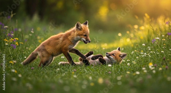Fototapeta red fox vulpes