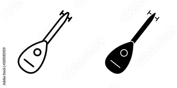 Fototapeta lute Icon set. Symbol isolated white background. vector illustration. color editable.