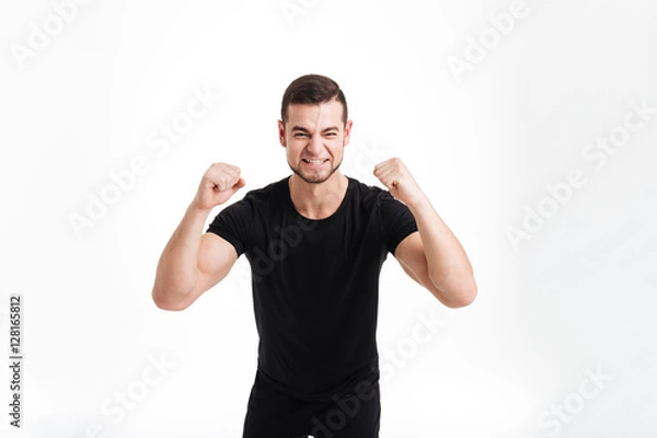 Obraz Happy bodybuilder