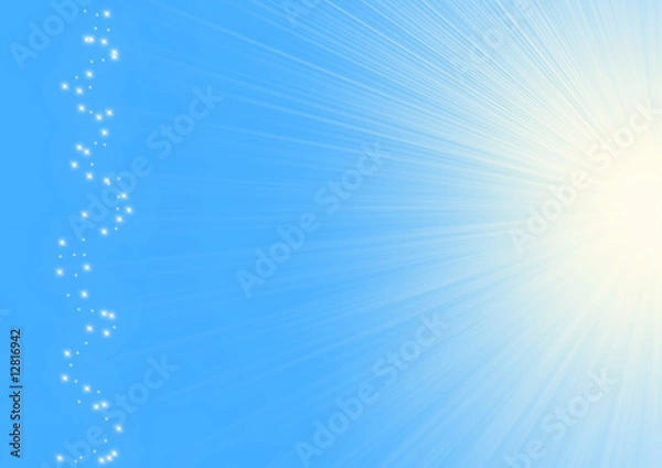 Obraz Sun on a blue sky