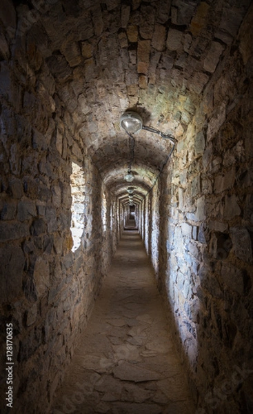 Fototapeta Secret passage in  fortress