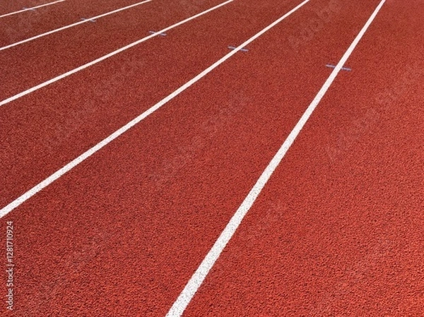 Obraz Red track closeup