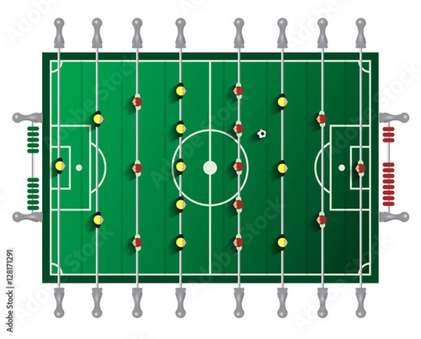 Fototapeta Table Football Vector Tabletop
