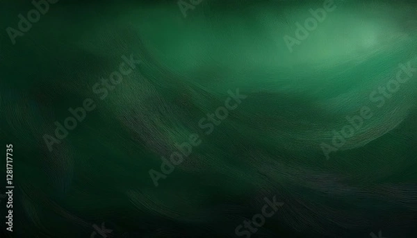 Fototapeta dark green gradient background with textured surface