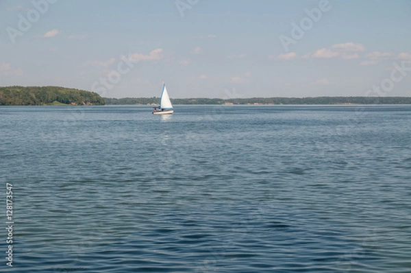 Obraz boat in the lake