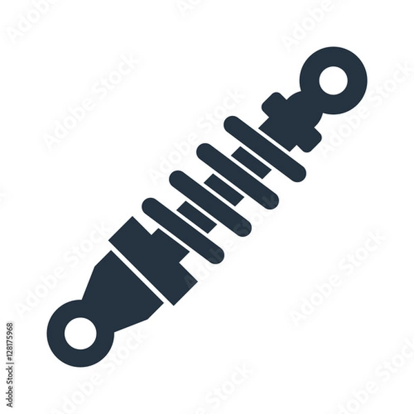 Obraz car suspension isolated icon on white background, auto service,