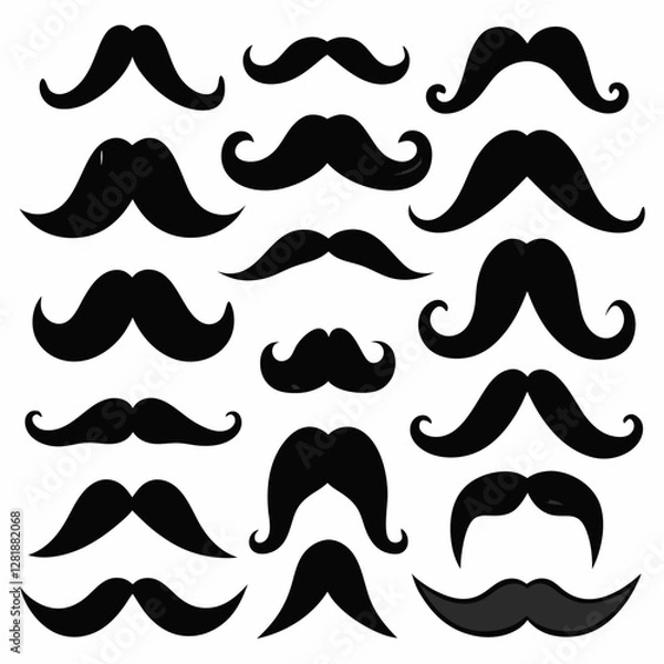 Fototapeta A Collection of Mustaches