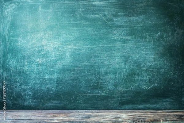 Obraz Chalkboard with blank space for notes, free background.