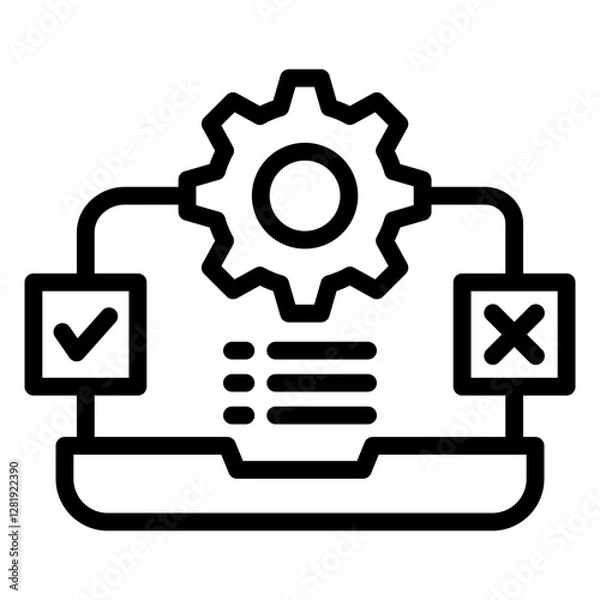 Obraz Testing Outline Icon