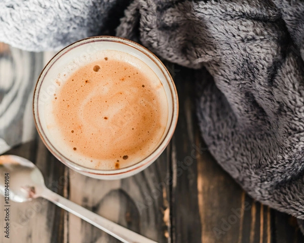 Obraz Sanft beleuchteter Kaffee-Moment mit weichen Farben