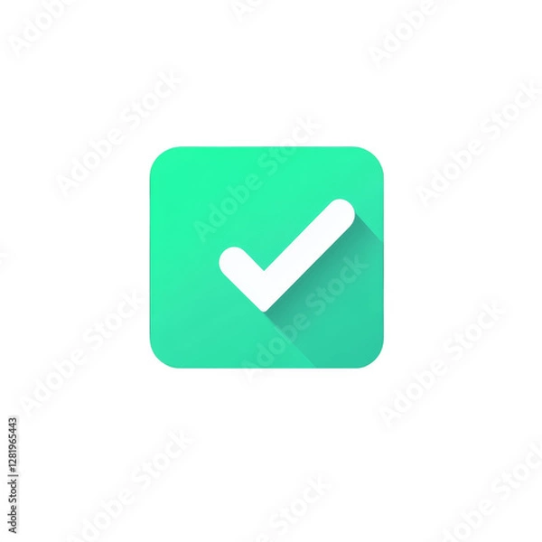 Obraz Green Check Mark Icon