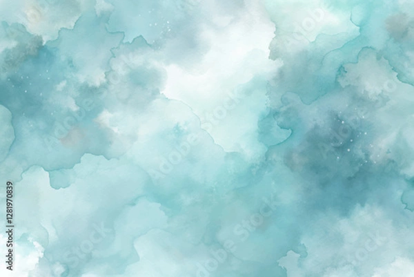 Fototapeta The sky is blue and white with clouds. The sky is calm and peaceful