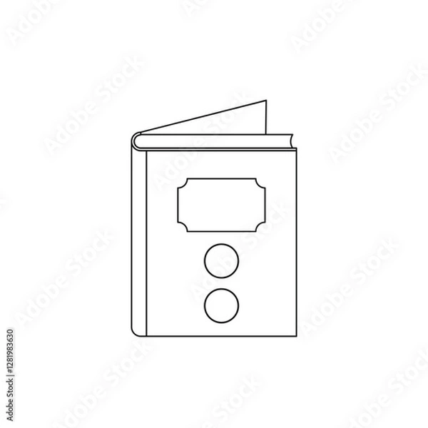 Fototapeta Book icons set on white background. Literature book icons collection. Textbook icon set