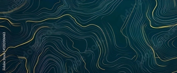 Fototapeta abstract blue background with waves