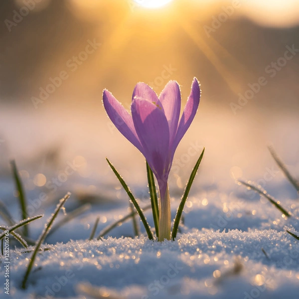 Obraz spring crocus flowers